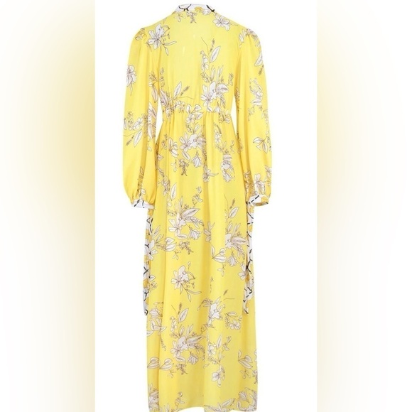 Elegant Bohemian Floral Tropical Print Long Sleeve Maxi Swimsuit Coverup Kimono - Picture 13 of 13